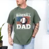Baseball Dad USA Flag Shirt ? Vintage Patriotic Gift for Baseball Lovers
