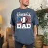 Baseball Dad USA Flag Shirt ? Vintage Patriotic Gift for Baseball Lovers