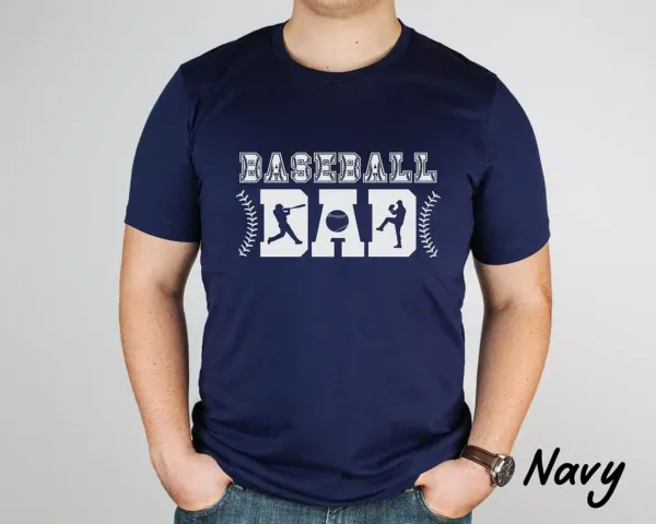 Baseball Dad Silhouette Shirt ? Perfect Game Day Outfit for Proud Dads