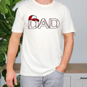 Baseball-Dad-Shirt-Fathers-Day-Shirt-1.webp Father's Day Baseball Dad Shirt ? Sports Dad Graphic Tee for Game Lovers