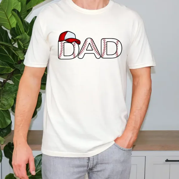Father's Day Baseball Dad Shirt ? Sports Dad Graphic Tee for Game Lovers