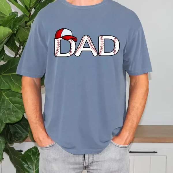Father's Day Baseball Dad Shirt ? Sports Dad Graphic Tee for Game Lovers