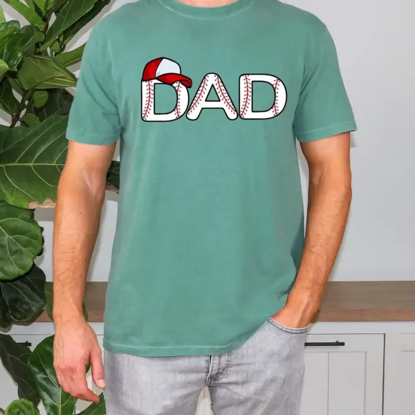 Father's Day Baseball Dad Shirt ? Sports Dad Graphic Tee for Game Lovers