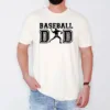 Baseball Dad Shirt with Pitcher Silhouette ? Vintage Sports Tee for Fathers