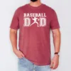 Baseball Dad Shirt with Pitcher Silhouette ? Vintage Sports Tee for Fathers