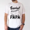 Baseball-Papa-Mens-100-Cotton-T-Shirt-Casual-Relaxed-Fit-with-Baseball-Graphic-1_gm_optimized.webp Baseball Papa T-Shirt - Casual, Relaxed Fit with Baseball Graphic, The Best Father's Day Gift
