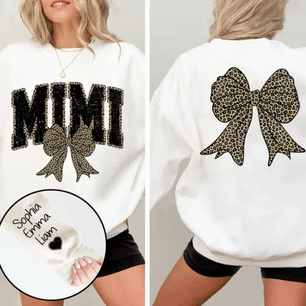 Black-Mimi-Leopard-Bow-Personalized-Sweatshirt-With-Design-On-Sleeve-Gift-For-Grandma-Mom-Wife-NH96-1-1.png Black Mimi Leopard Bow - Personalized Sweatshirt With Design On Sleeve - Gift For Grandma, Mom, Wife
