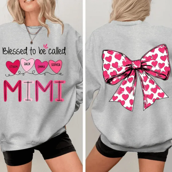 Blessed-To-Be-Called-Mimi-Heart-Bow-Personalized-Sweatshirt-With-Design-On-Sleeve-Meaningful-Gifts-For-Grandma-Mom-Wife-Custom-Sleeve-NH96-2-1.png Blessed To Be Called Mimi Heart Bow - Personalized Sweatshirt With Design - Meaningful Gifts For Grandma, Mom, Wife