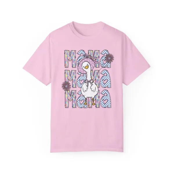 Brushstroke Mama Goose Shirt, Trendy Floral Mama Goose T-Shirt, Retro Checkered Mama Tee T-Shirt ? The Best Mother 's Day Gift