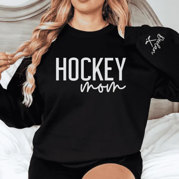 CUSTOM-Hockey-Mom-Sweatshirt-with-Name-on-Sleeve-Ice-Hockey-Mama-Sweater-Personalized-Hockey-Gift-Game-Day-Crewneck-Goalie-Mom-Hoodie-2.png Custom Hockey Mom Sweatshirt with Name on Sleeve, Personalized Mom Sweater, Game Day Shirt, Crewneck, Mothers Day Gift