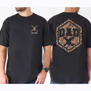 Camo Dad, Hunter Dad Shirt, Deer Hunting T-shirt for Dad, Dad Hunting Camo, The Best Father's Day Gift