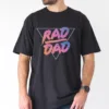 Cartoon Rad Dad Graphic Print T-Shirt, The Best Father's Day Gift