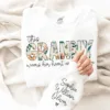 Custom Granny Sweatshirt, Grandma Heart Shirt, Grandkids Name Shirt, Gift For Nana, Grammy Personalized Shirt