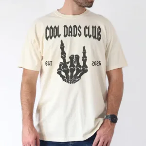 Cool Dads Club Shirt Fathers Day Gift For Dad, , Custom Dad Est Shirt, Skeleton Cool Dad T-Shirt, The Best Father's Day Gift