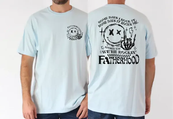 Comfort-Colors-Fatherhood-1.webp Fatherhood Some Day Rock It Some Day It Rocks Me Shirt, Rocker Dad Gifts, Fathers Day T-Shirt, The Best Father's Day Gift