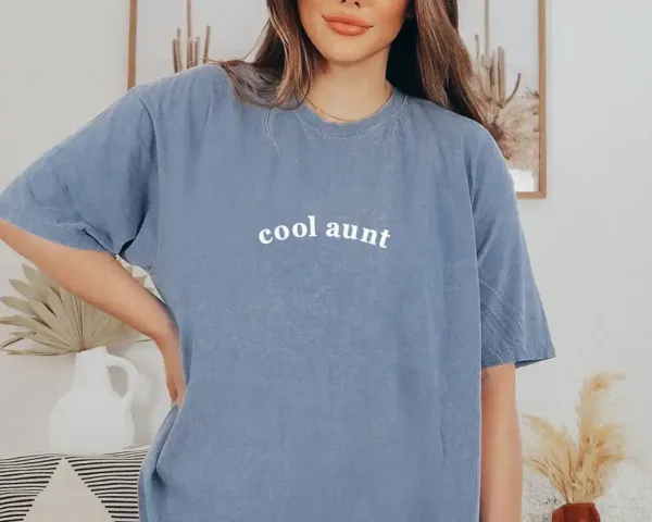 Cool-Aunt-1.webp Cool Aunt Comfort Colors? T Shirt Aunt Gift , Pregnancy Reveal to Aunt Cool Aunt Club