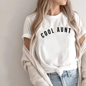 Aunt T-Shirt, Cute Auntie Shirts, New Aunt Gift, Pregnancy Announcement, Gift for Aunt, Pregnancy Reveal to Aunt Cool Aunt Club