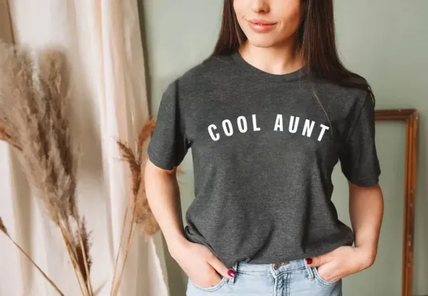Aunt T-Shirt, Cute Auntie Shirts, New Aunt Gift, Pregnancy Announcement, Gift for Aunt, Pregnancy Reveal to Aunt Cool Aunt Club