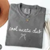 Cool-Aunts-Club-Shirt-10.webp Cool Aunt Club T-Shirt With Bow, Cute Auntie Shirts, Gift for Aunt, Pregnancy Reveal to Aunt Cool Aunt Club