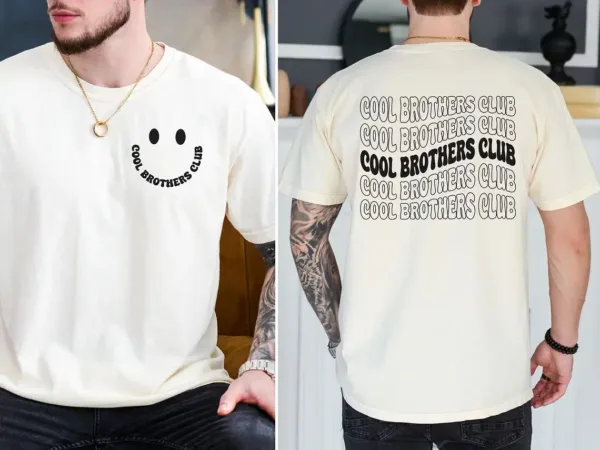 Cool-Brothers-Club-Shirt-3.webp Cool Brothers Club T-Shirt, Brother Birthday Gift, Best Brother Shirt, Shirt for Brother