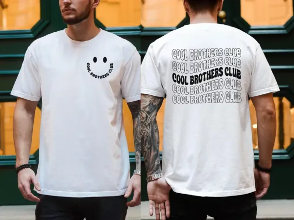 Cool-Brothers-Club-Shirt-4.webp Cool Brothers Club T-Shirt, Brother Birthday Gift, Best Brother Shirt, Shirt for Brother