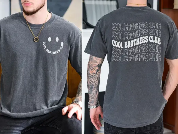Cool-Brothers-Club-Shirt-5.webp Cool Brothers Club T-Shirt, Brother Birthday Gift, Best Brother Shirt, Shirt for Brother