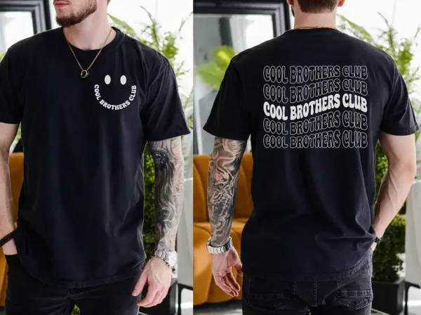 Cool-Brothers-Club-Shirt-6.webp Cool Brothers Club T-Shirt, Brother Birthday Gift, Best Brother Shirt, Shirt for Brother