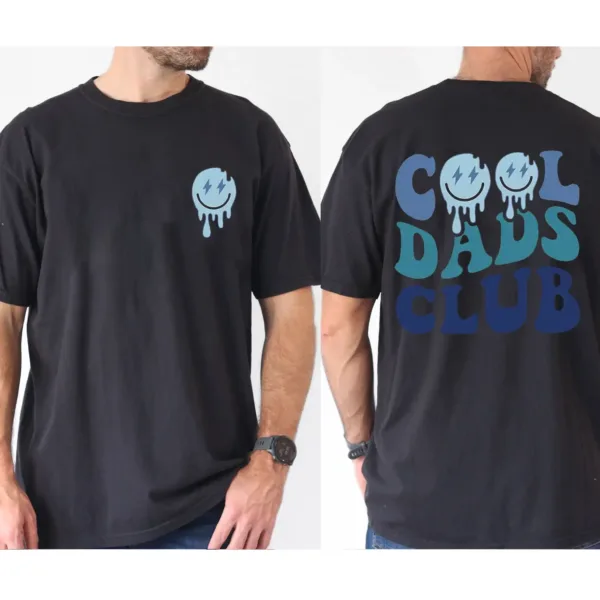 Cool Dad Club Tee T-Shirt, Casual Short Sleeve T-shirt, The Best Father's Day Gift