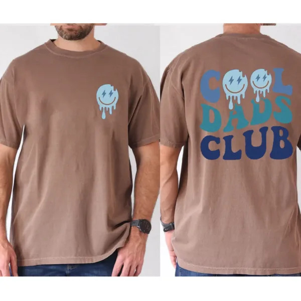 Cool Dad Club Tee T-Shirt, Casual Short Sleeve T-shirt, The Best Father's Day Gift