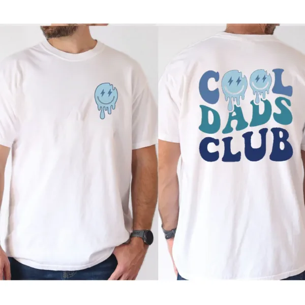 Cool Dad Club Tee T-Shirt, Casual Short Sleeve T-shirt, The Best Father's Day Gift