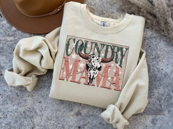 Country Mama, Floral Western Mama, Rodeo Mama Sweatshirt, The Best Idea for Mother's Day Gift