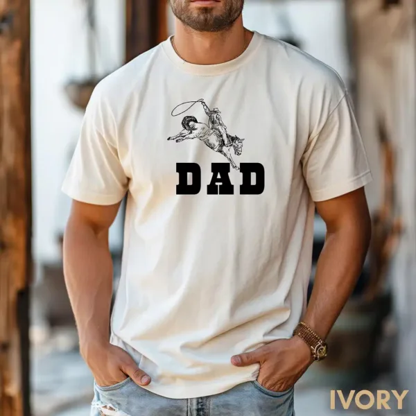 Cowboy-Dad-2.webp Cowboy Dad T-shirt, Country Western Gift, Rodeo Dad, Wild West Dad, Old West Dad, Cowboy T-Shirt, Cowboy Dad, Father's Day Gift