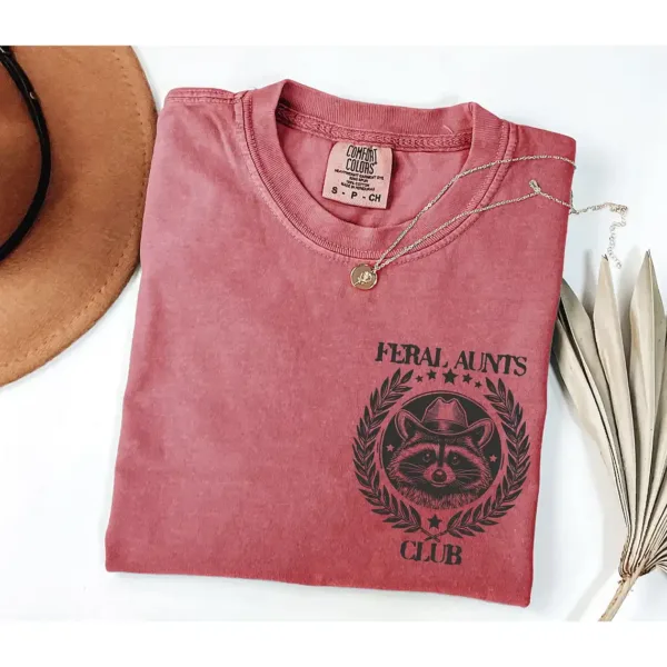Auntie T-Shirt, New Aunt Gift, Feral Aunt, Gift for Auntie, Pregnancy Announcement, Feral Aunts Club
