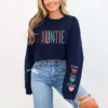Custom-Auntie-Sweatshirt-5.webp Custom Auntie Sweatshirt, Personalized Aunt Shirt With Niece and Nephew Names, Blessed Aunty , Customized Gift For New Aunt, Moms Day