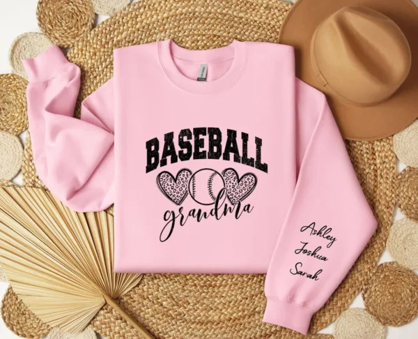 Custom-Baseball-Grandma-Sweatshirt-with-Name-on-Sleeve-Personalized-Grammy-Sweater-Game-Day-Shirt-Crewneck-or-Hoodie-Mothers-Day-Gift-1.jpg Custom Baseball Grandma Sweatshirt with Name on Sleeve, Personalized Grammy Sweater, Game Day Shirt, Crewneck, Mothers Day Gift