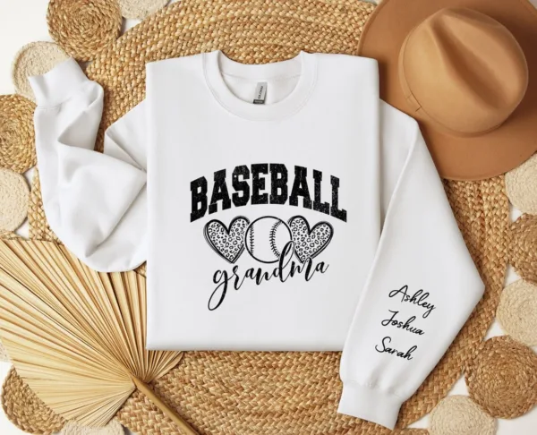 Custom-Baseball-Grandma-Sweatshirt-with-Name-on-Sleeve-Personalized-Grammy-Sweater-Game-Day-Shirt-Crewneck-or-Hoodie-Mothers-Day-Gift-4.jpg Custom Baseball Grandma Sweatshirt with Name on Sleeve, Personalized Grammy Sweater, Game Day Shirt, Crewneck, Mothers Day Gift