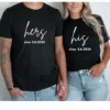 Custom His Hers Shirts, Personalized Matching Shirts, Anniversary Gift, His And Hers Shirt ,Matching Couple