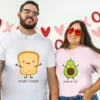 Custom Matching Couple Tee, Funny Shirts Long Sleeve Tee, Avocado And Toast Matching Couple