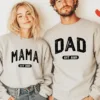 Custom-Mom-And-Dad-Shirt-3.webp Mom And Dad Shirts, Matching Dad And Mom, New Dad Shirt, Mom Est 2025, New Mom And Dad Gift, The Best Family Holiday Gift