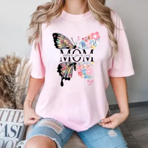Custom-Mom-Shirt-Flower-Lover-Mama-Shirt-Nature-Lover-Mom-Tee-Mothers-Day-Gift-1.webp Custom Mom Shirt, Flower Lover Mama Shirt, Personalized Nature Lover Mom Tee, Mothers Day Gift, Butterfly T-Shirt Gift