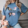 Custom Mom Shirt, Flower Lover Mama Shirt, Personalized Nature Lover Mom Tee, Mothers Day Gift, Butterfly T-Shirt Gift