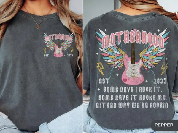 Custom-Motherhood-Comfort-Colors-ShirtMotherhood-Some-Day-I-Rock-It-ShirtTrendy-Mom-ShirtOversized-Graphic-TeeCool-Mom-ClubMom-Life-Tee-3-1.jpg Custom Motherhood, Motherhood Some Day I Rock It, Trendy Mom T-Shirt ? The Best Mother 's Day Gift