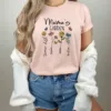 Custom Mothers Day Shirt, Personalized Mom Gift, Mothers Day Gift, Mama's Garden T-Shirt, Customized Mom Tee