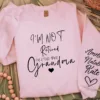 Custom-Retired-Grandma-Sweatshirt-5.webp Custom Grandma Goose On The Loose Sweatshirt, Cute Grandma , Funny Goose Gift, New Grandma Crewneck, Mothers Day Gift, Funny Grandma, Gigi Sweater