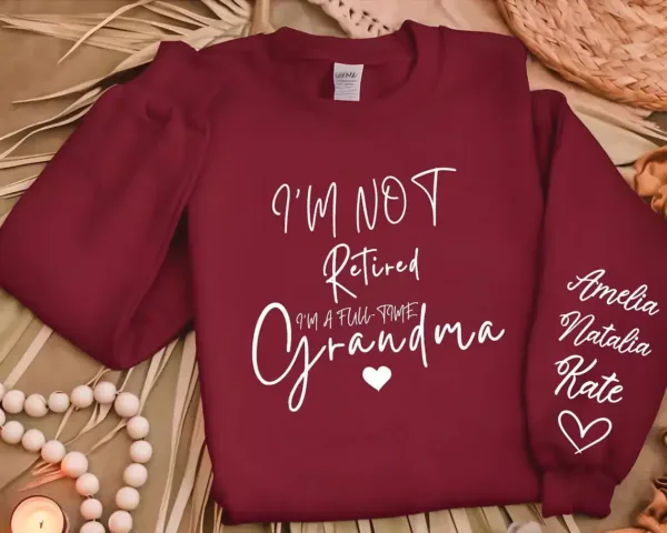Custom-Retired-Grandma-Sweatshirt-7.webp Custom Grandma Goose On The Loose Sweatshirt, Cute Grandma , Funny Goose Gift, New Grandma Crewneck, Mothers Day Gift, Funny Grandma, Gigi Sweater