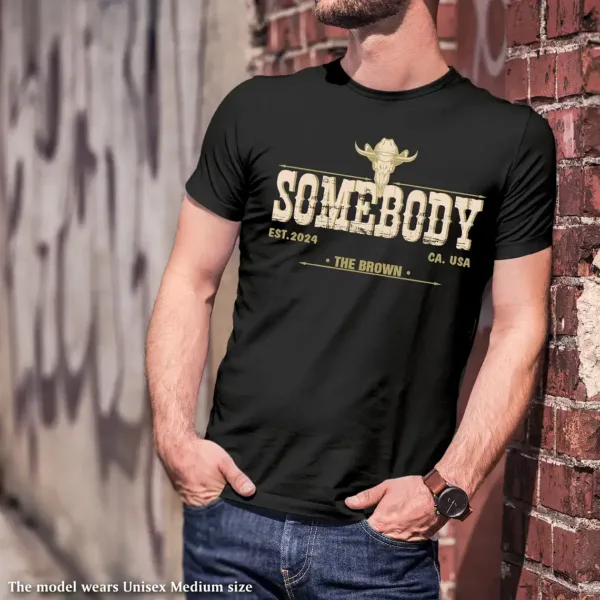 Custom-Somebodys-Problem-Shirts-3.webp Somebody's Problem Matching Couple Tee, Western Couples Shirt, Gifts for Couples, Country Music Shirt, Country Couples Shirt, Cowgirls Tee