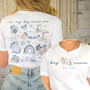Custom-Stork-Baby-2-1.jpg Custom Stork Baby, Boy Mama, Mother's Day Gift For Mom T-Shirt, The Best Idea for Mother's Day Gift