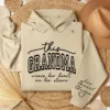 Custom Sweatshirt for Grandma, Christmas Gift for Grandma, I Wear My Heart On My Sleeve, Grandma Sweatshirt with Grandchildren Name on Sleeve