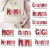 Custom This Mama Wears Her Heart On Her Sleeve Shirt, Mama Heart Coquette Bow, Gift for Mother's Day