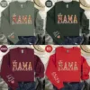 Mother's Day Gift, Custom Heart on Sleeve Shirt with Children's Names